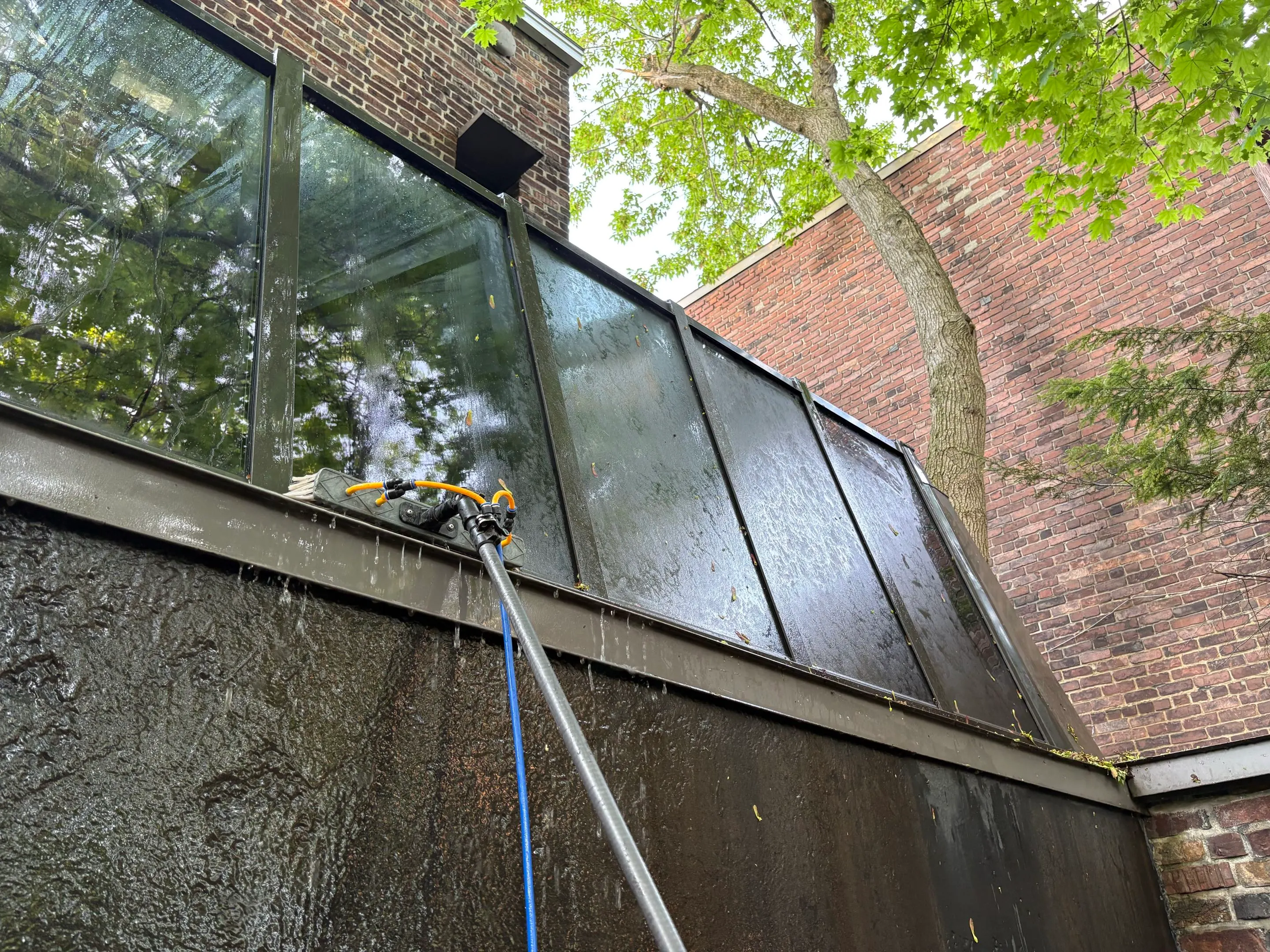 Cleaning window frames